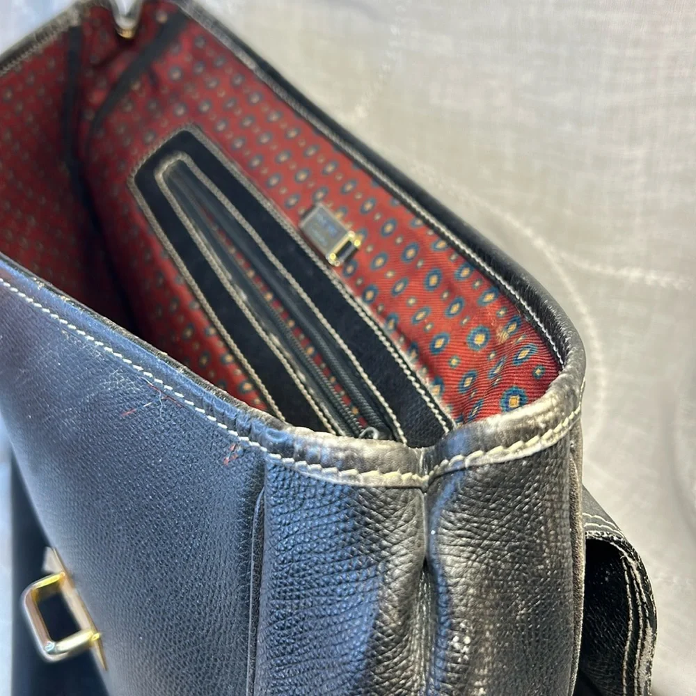Loewe made in Spain leather briefcase handbag